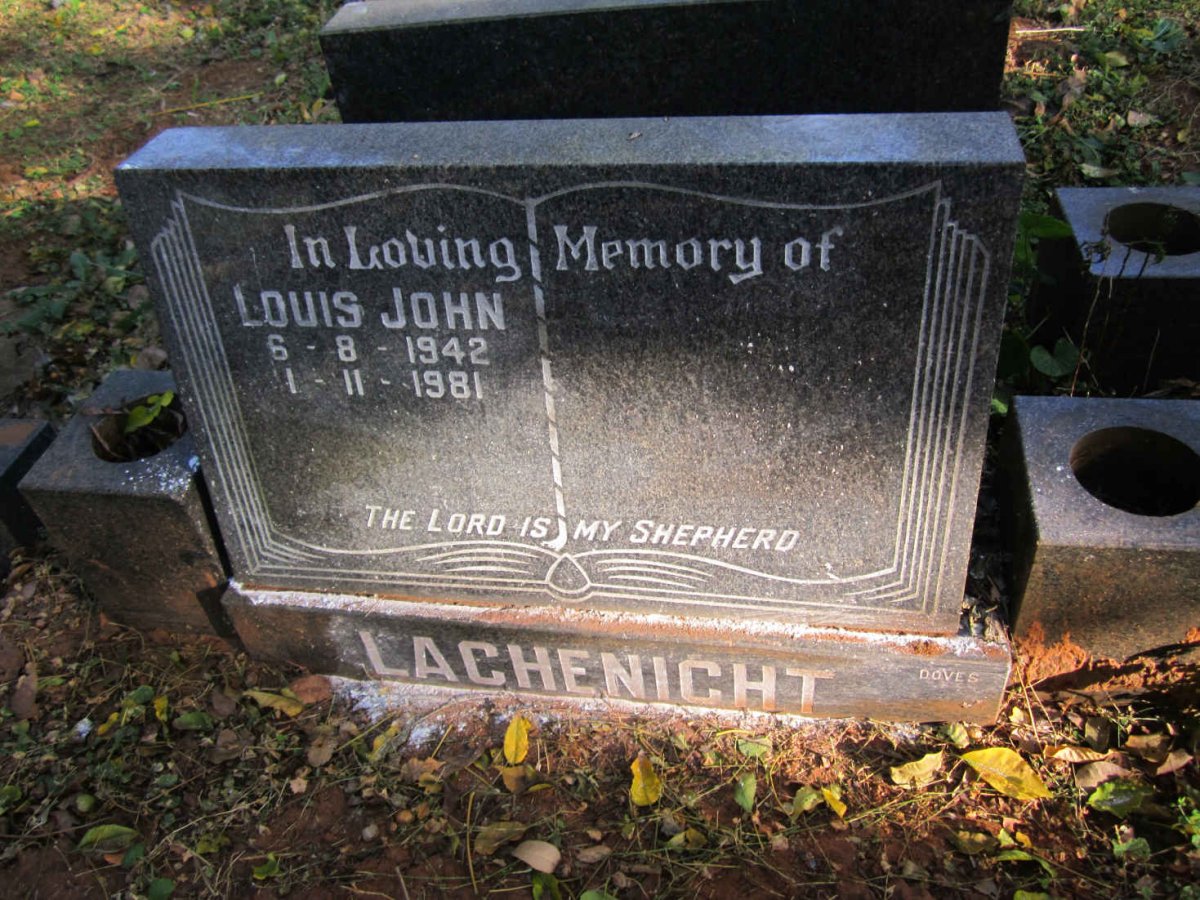 LACHENICHT Louis John 1942-1981