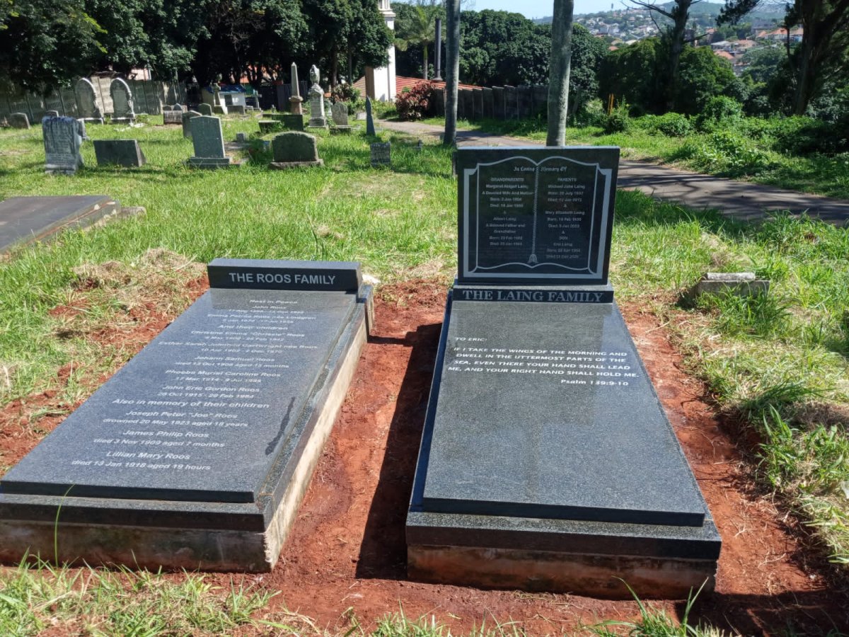 1. Overview - ROOS &amp; LAING family graves