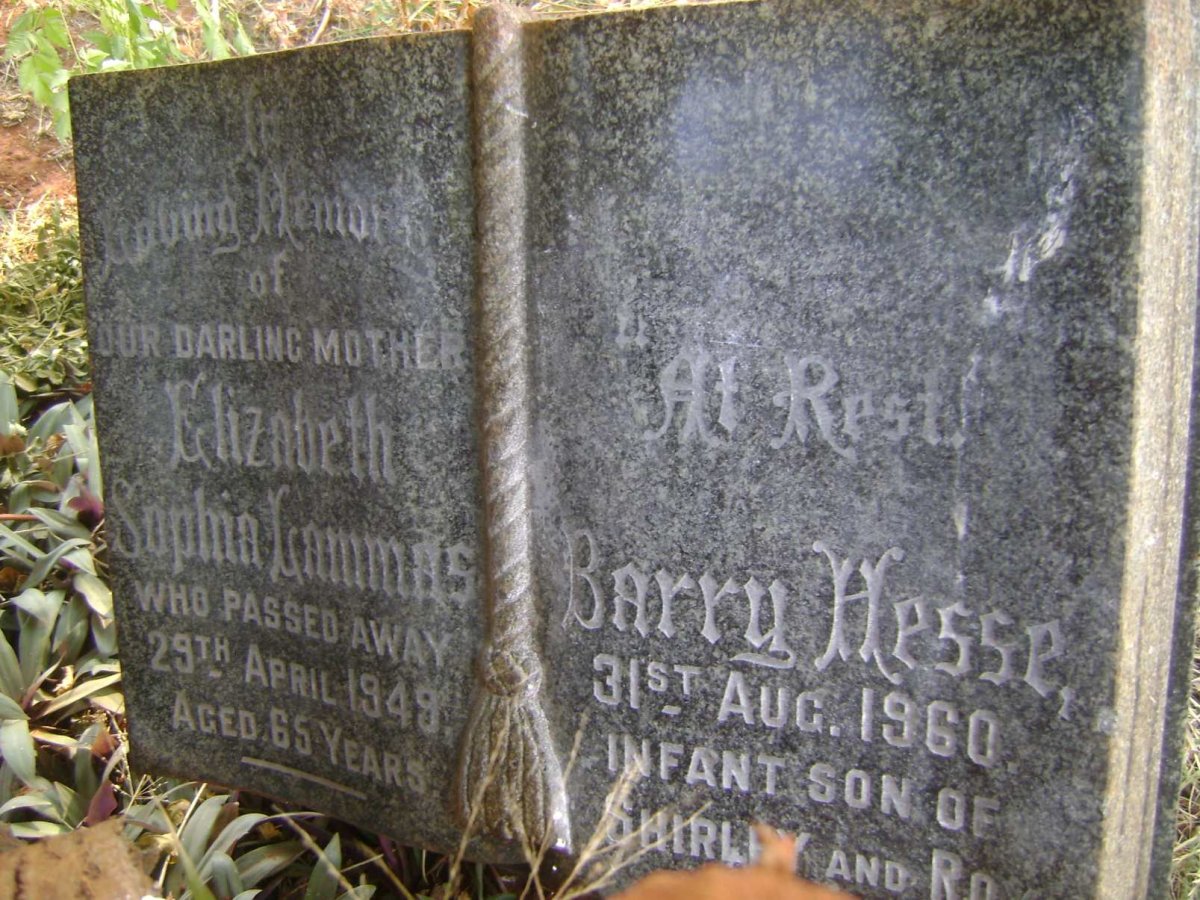LAMMAS Elizabeth Sophia -1949 :: HESSE Barry -1960