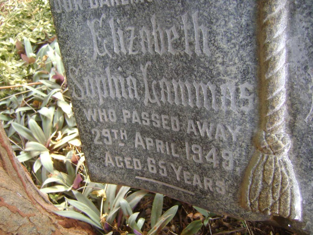 LAMMAS Elizabeth Sophia -1949