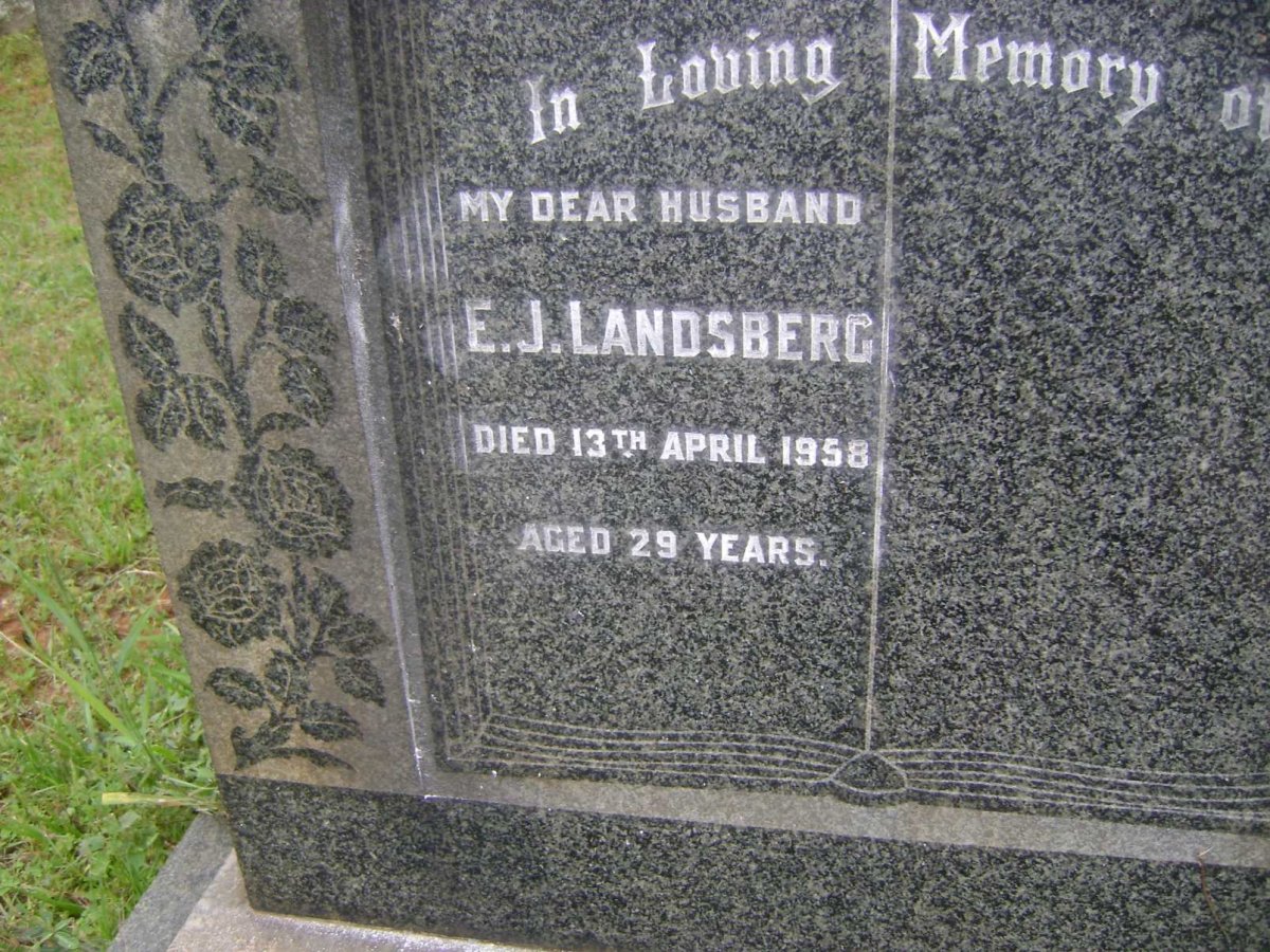 LANDSBERG Eric John -1958