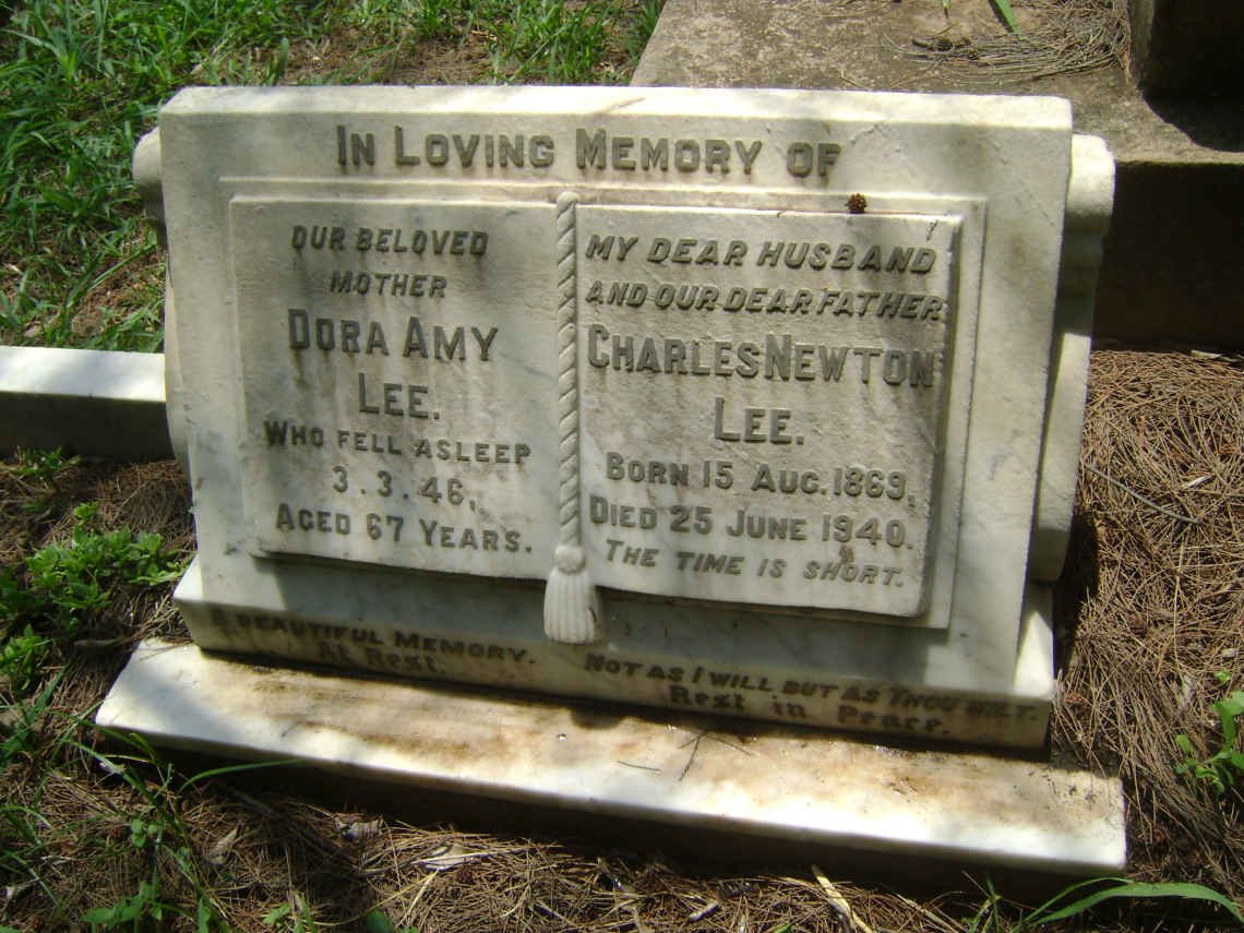 LEE Charles Newton 1869-1940 &amp; Dora Amy -1946