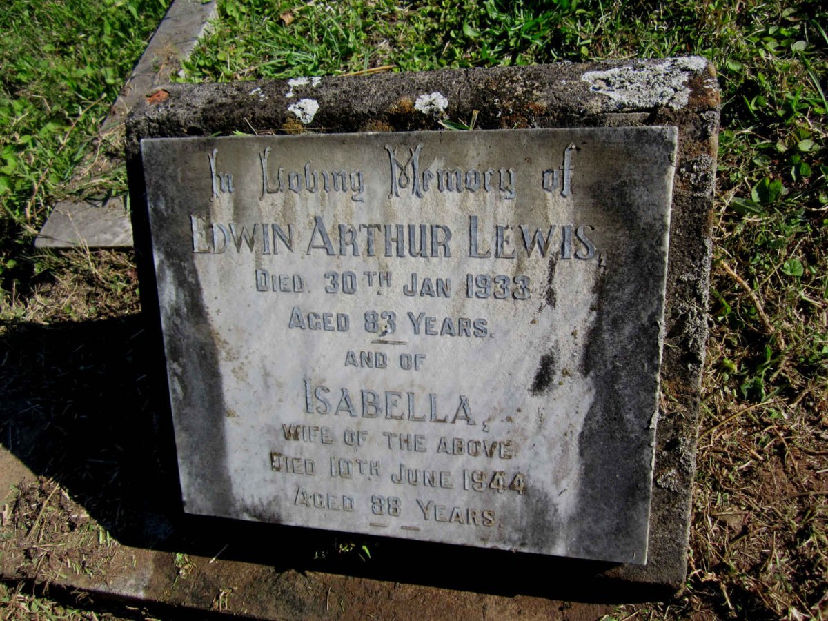 LEWIS Edwin Arthur -1933 &amp; Isabella -1944