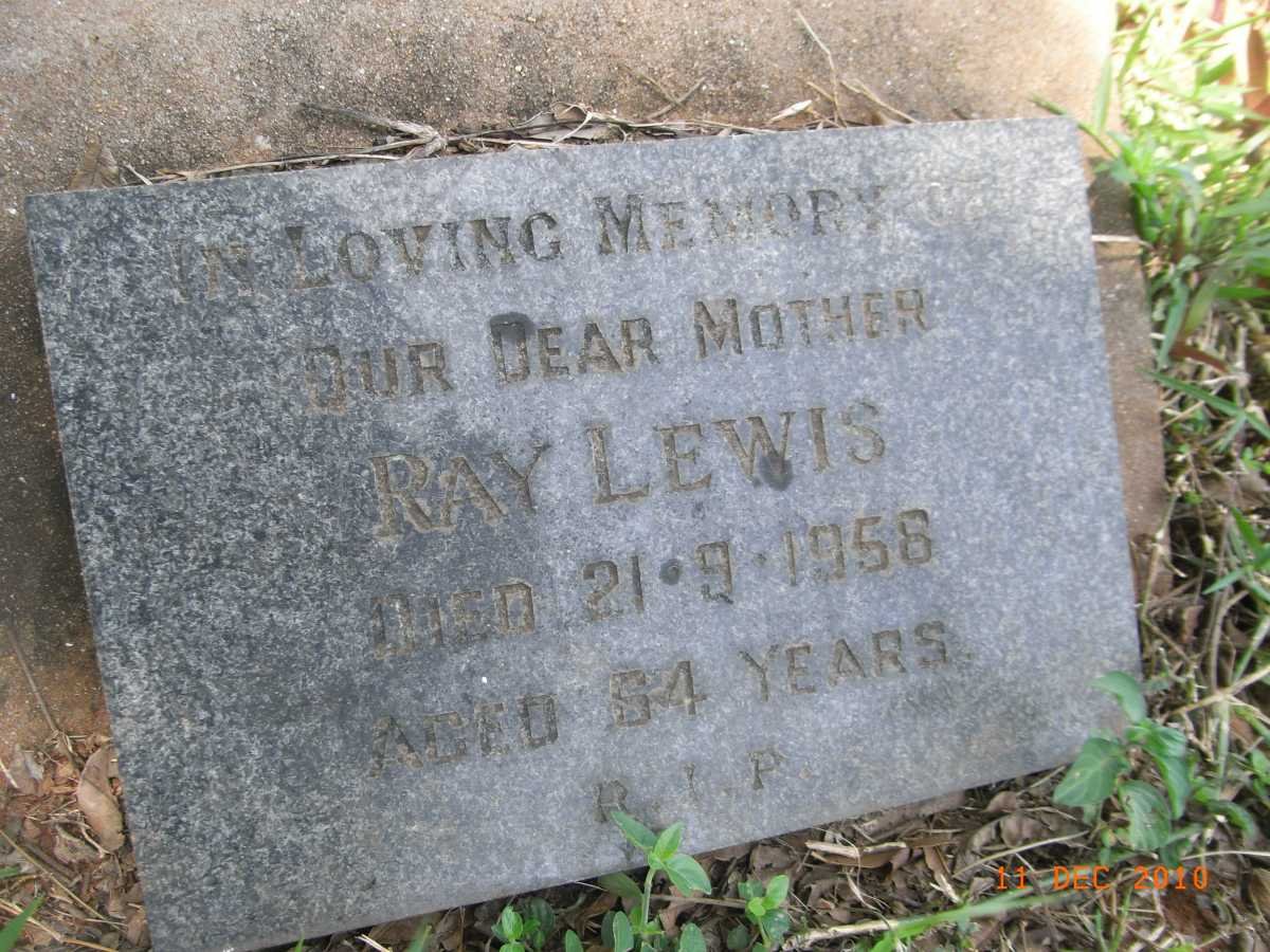 LEWIS Ray -1958