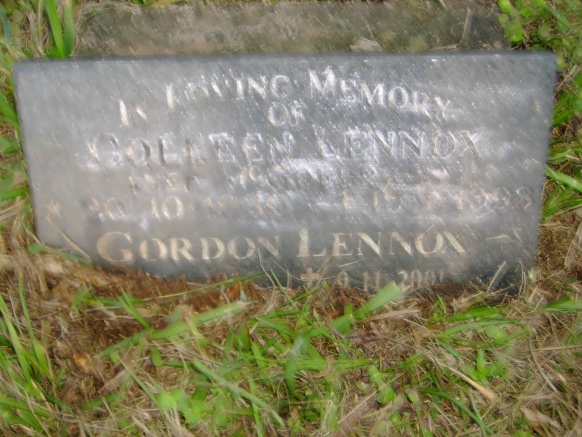 LENNOX Gordon -2001 &amp; Colleen -1998