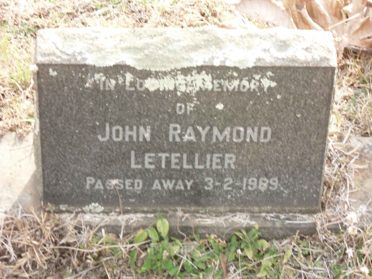 LETELLIER John Raymond -1989