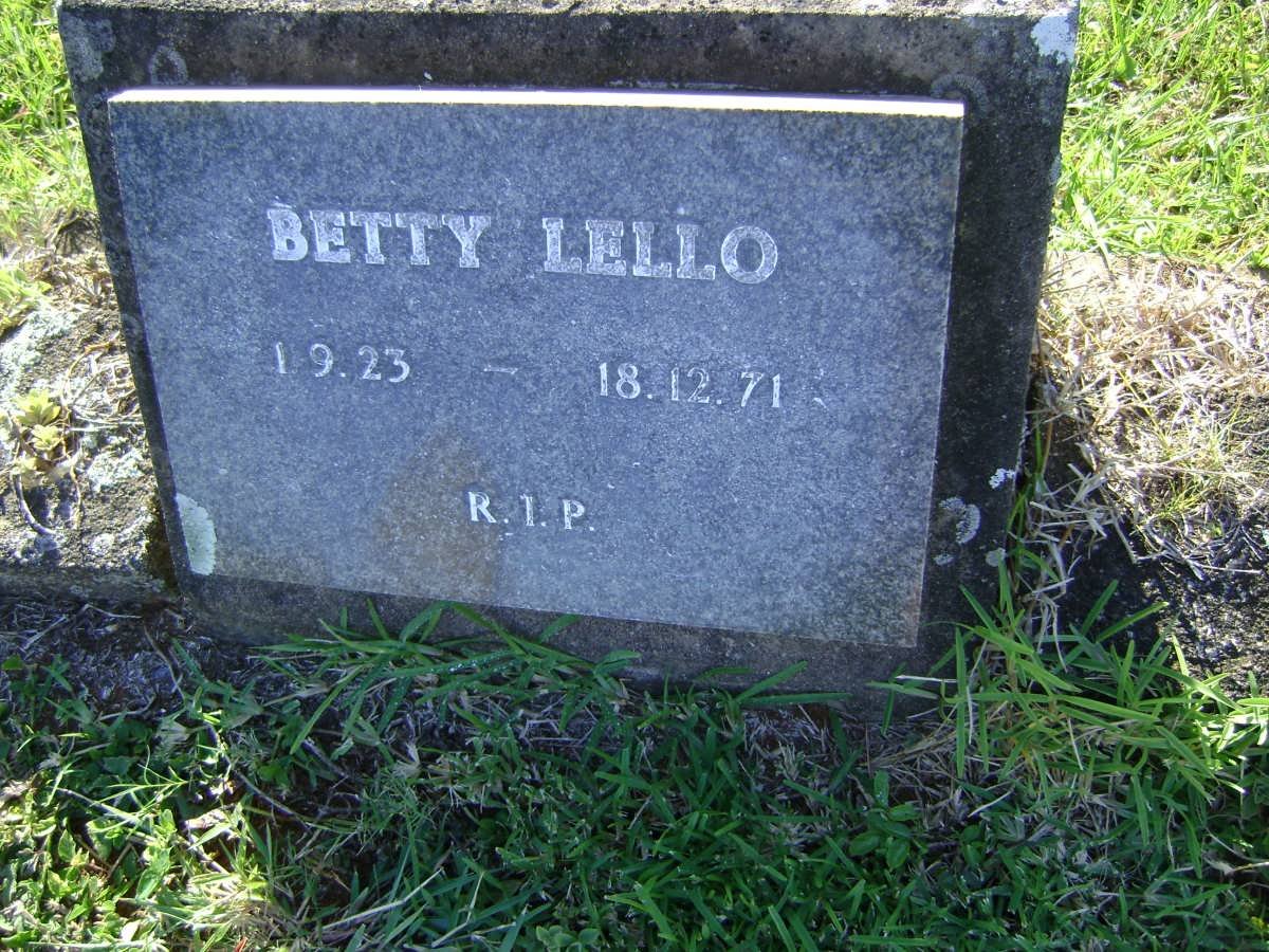 LELLO Betty 1923-1971