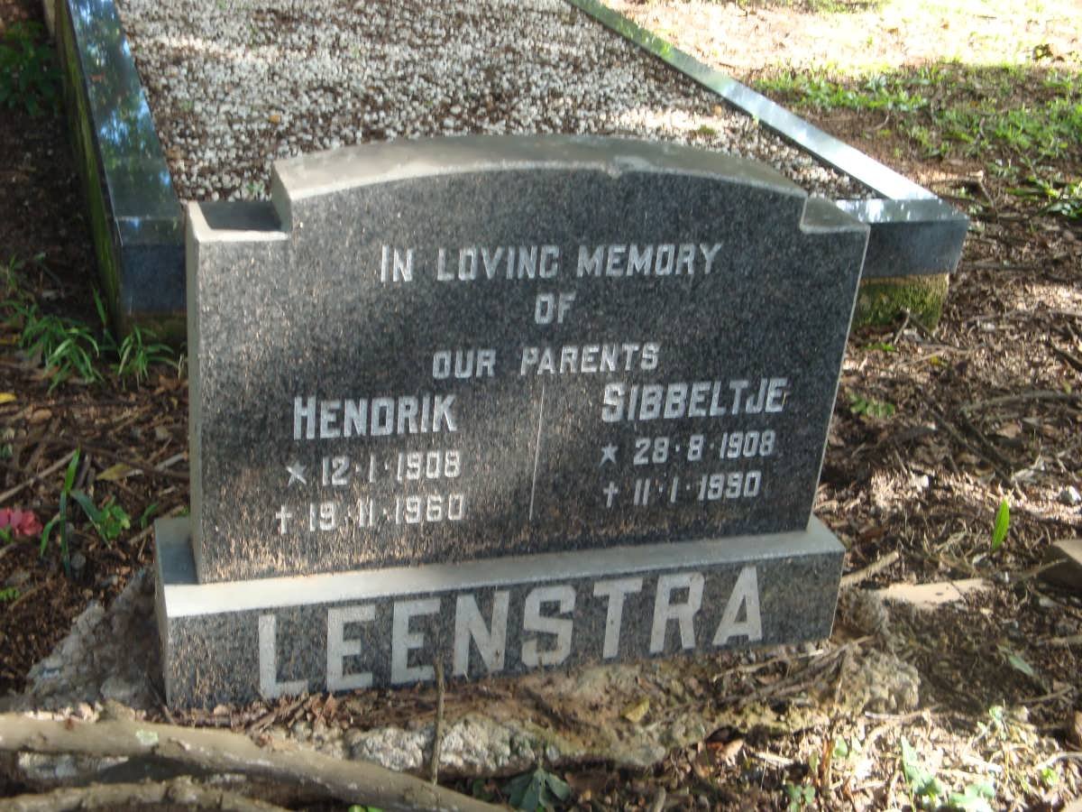 LEENSTRA Hendrik 1908-1960 &amp; Sibbeltje 1908-1990