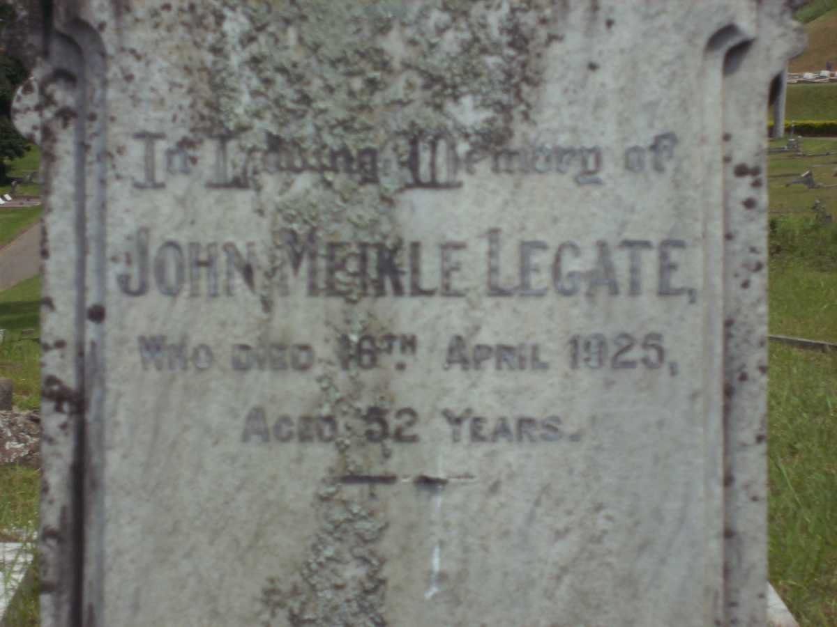 LEGATE John Meikle -1925