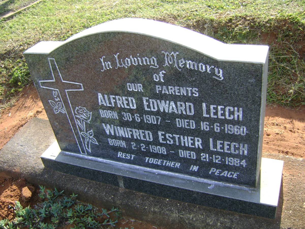 LEECH Alfred Edward 1907-1960 &amp; Winifred Esther 1908-1984