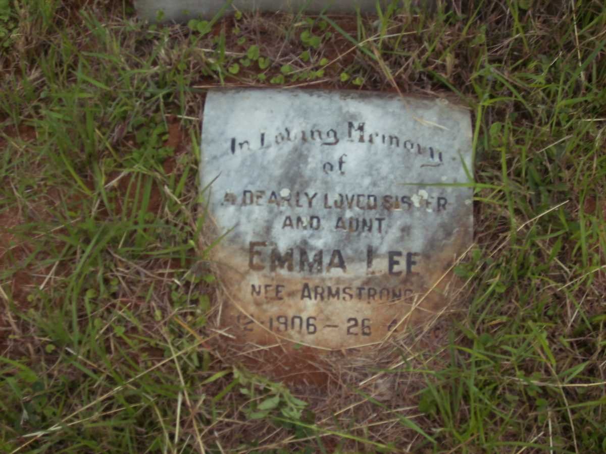 LEE Emma nee ARMSTRONG 1906-