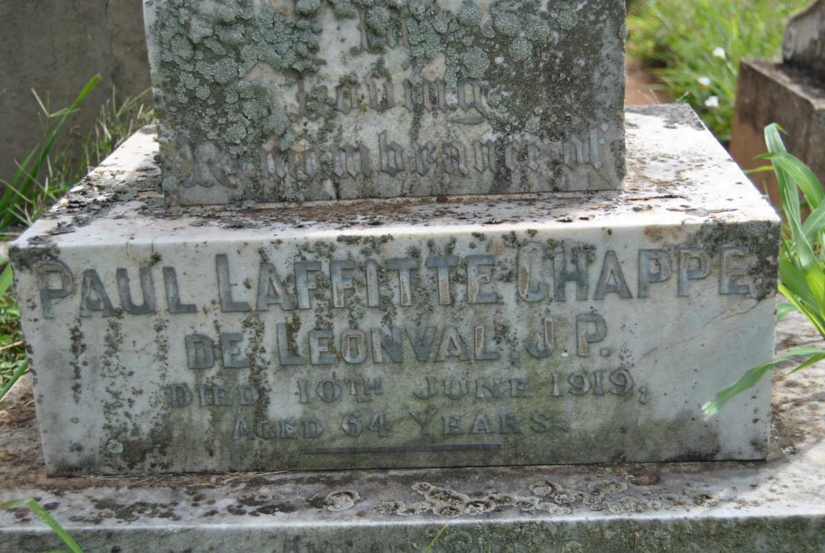LEONVAL Paul Lafitte Chappe, de -1919