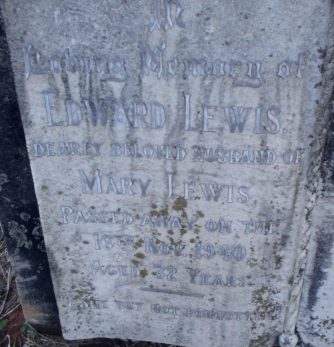 LEWIS Edward -1940