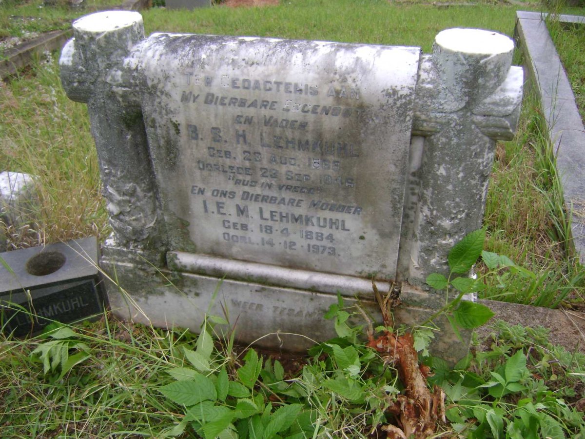 LEHMKUHL B.S.H. 1868-1946 &amp; I.E.M. 1884-1973