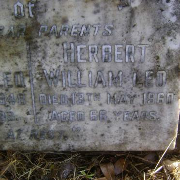 LEO Herbert Wiliam -1960 &amp; Elsie Elizabeth -1948