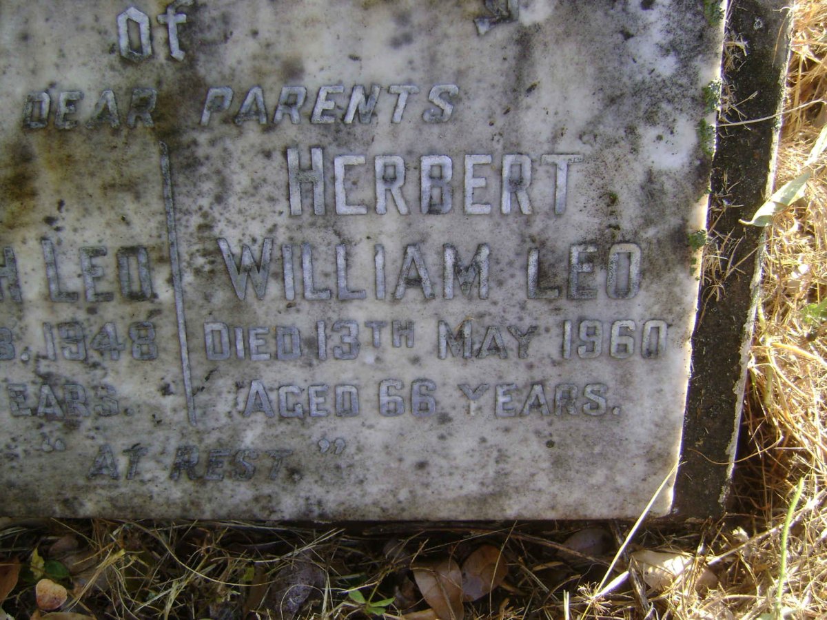 LEO Herbert Wiliam -1960 &amp; Elsie Elizabeth -1948