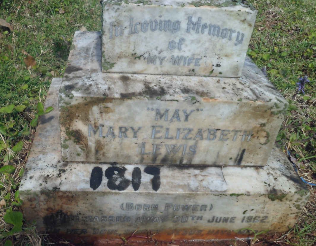 LEWIS Mary Elizabeth nee POWER -1962
