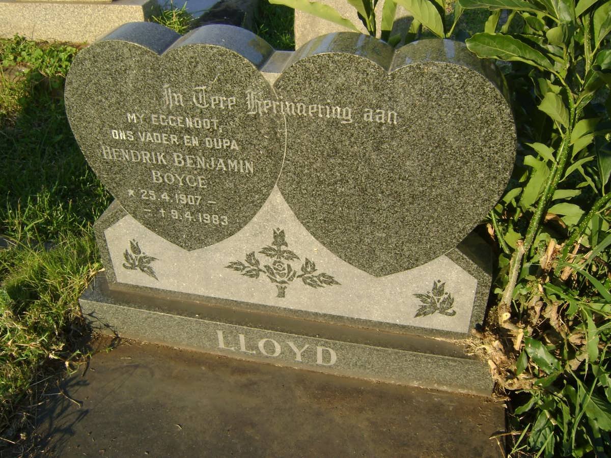 LLOYD Hendrik Benjamin Boyce 1907-1983