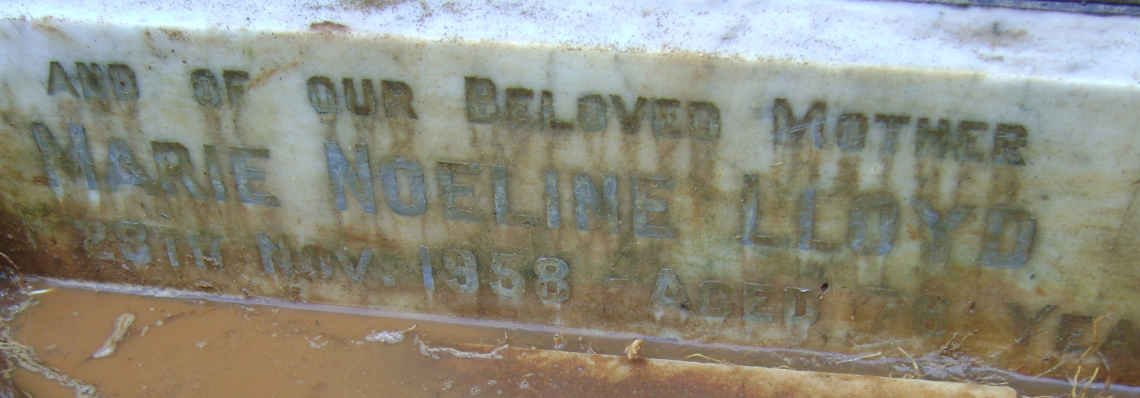 LLOYD Frederick William 1879-1939 &amp; Marie Noeline -1958