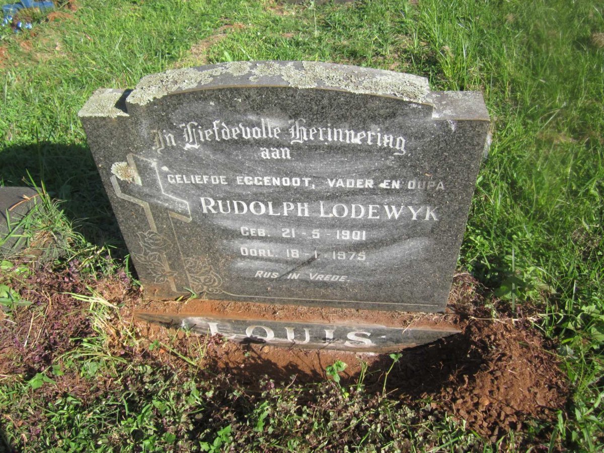 LOUIS Rudolph Lodewyk 1901-1975