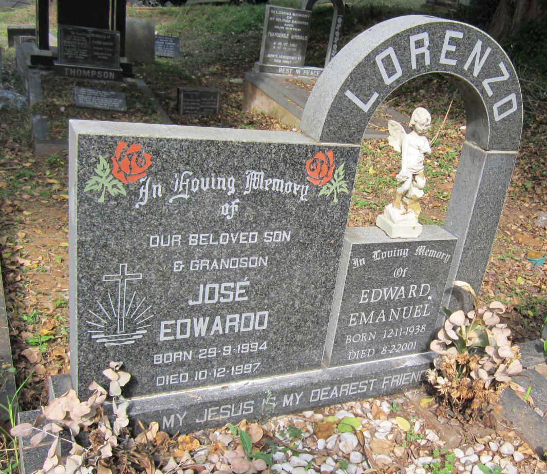 LORENZO Edward Emanuel 1938-2001 :: LORENZO Jose Edwardo 1994-1997