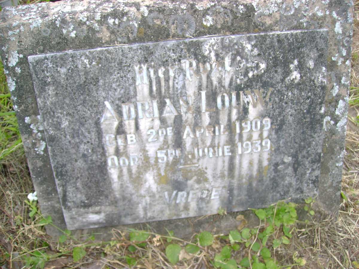 LOUW Adrian 1909-1939