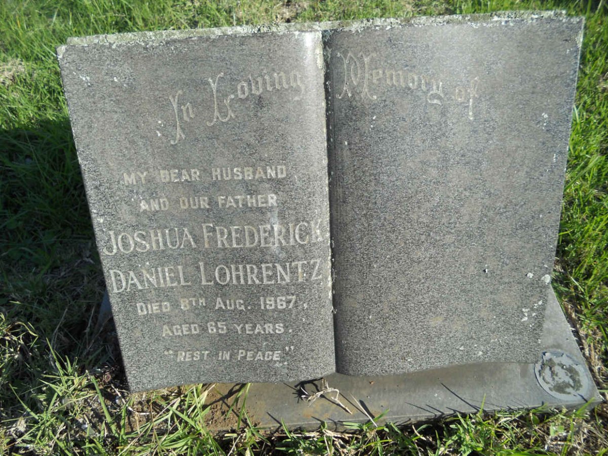 LOHRENTZ Josua Frederick Daniel -1967
