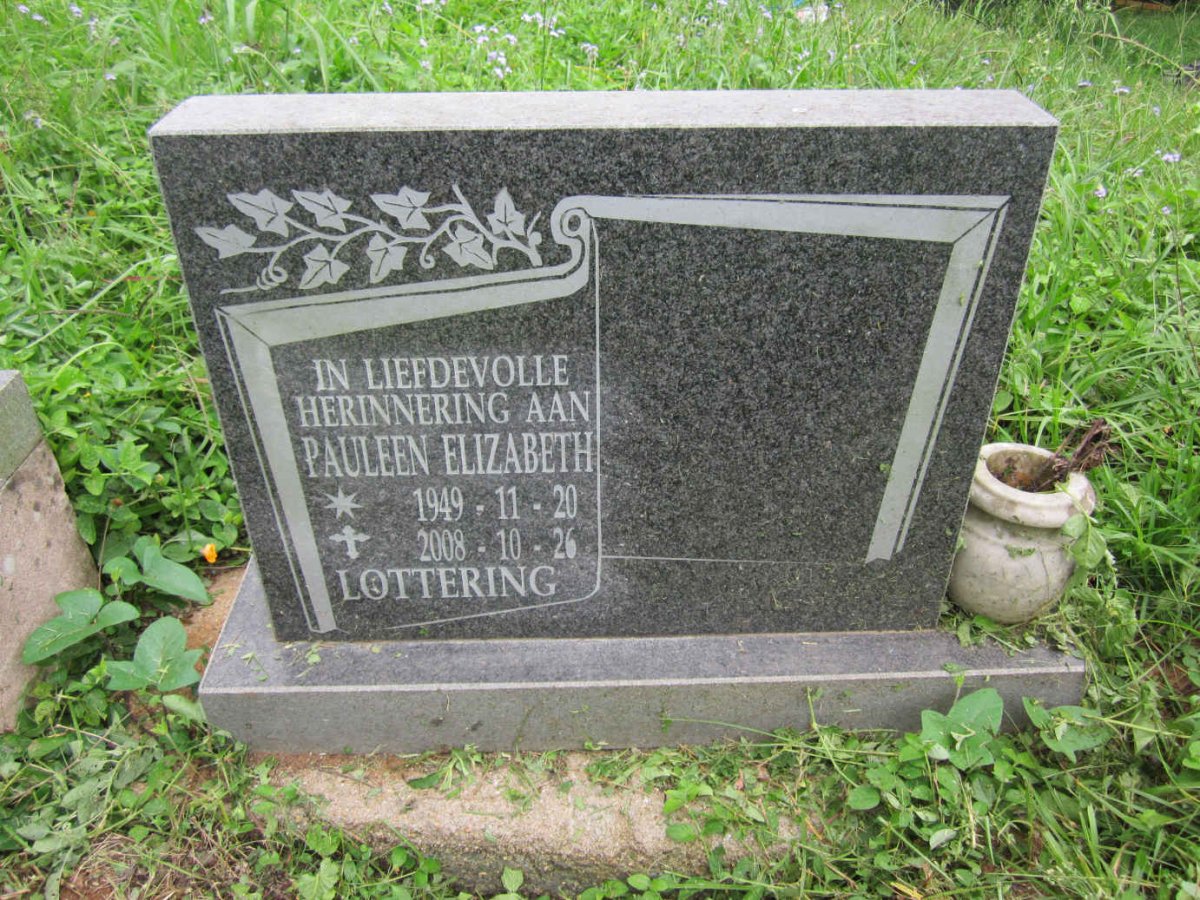 LOTTERING Pauleen Elizabeth 1949-2008