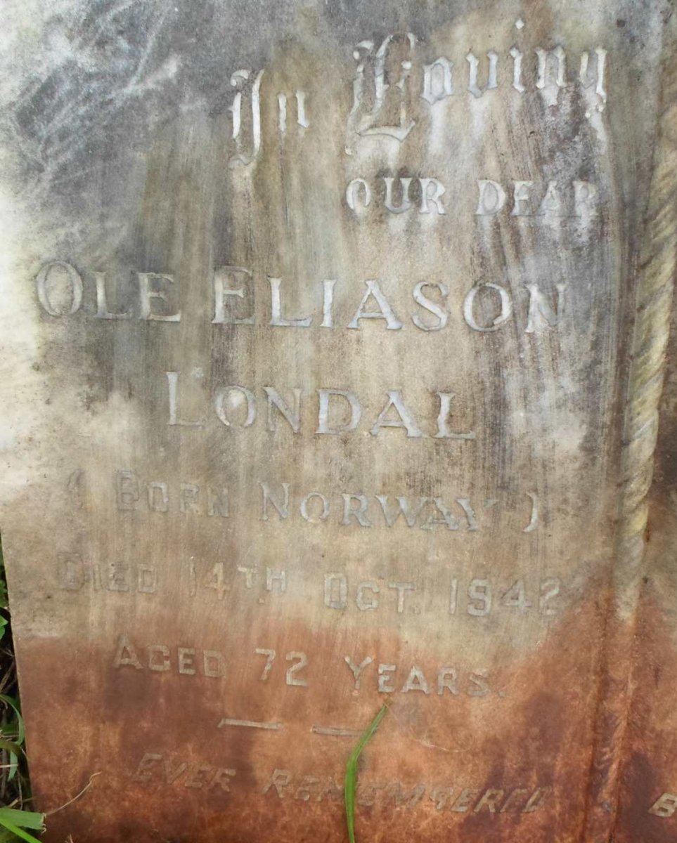 LONDAL Ole Eliason -1942 &amp; Elizabeth -1957
