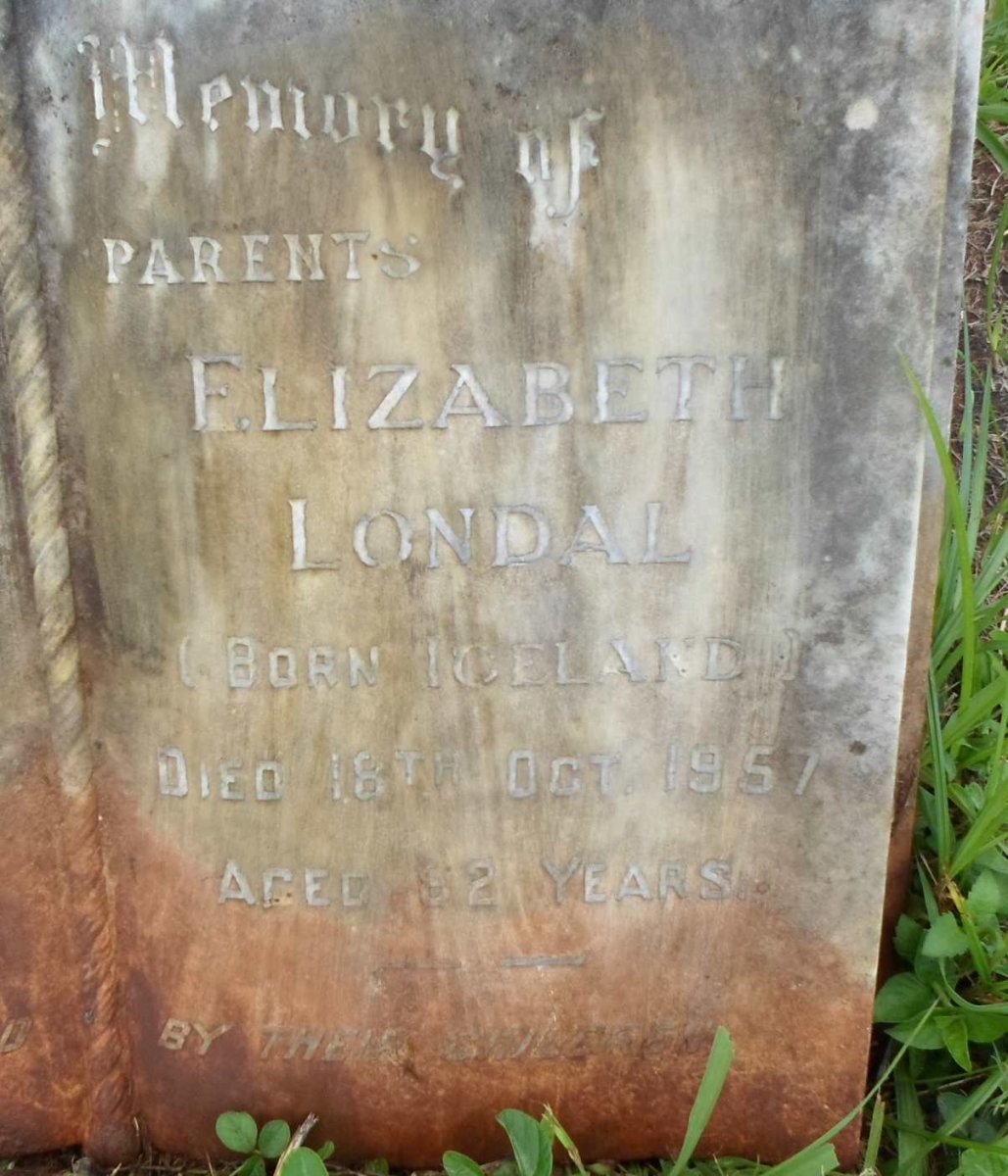 LONDAL Ole Eliason -1942 &amp; Elizabeth -1957