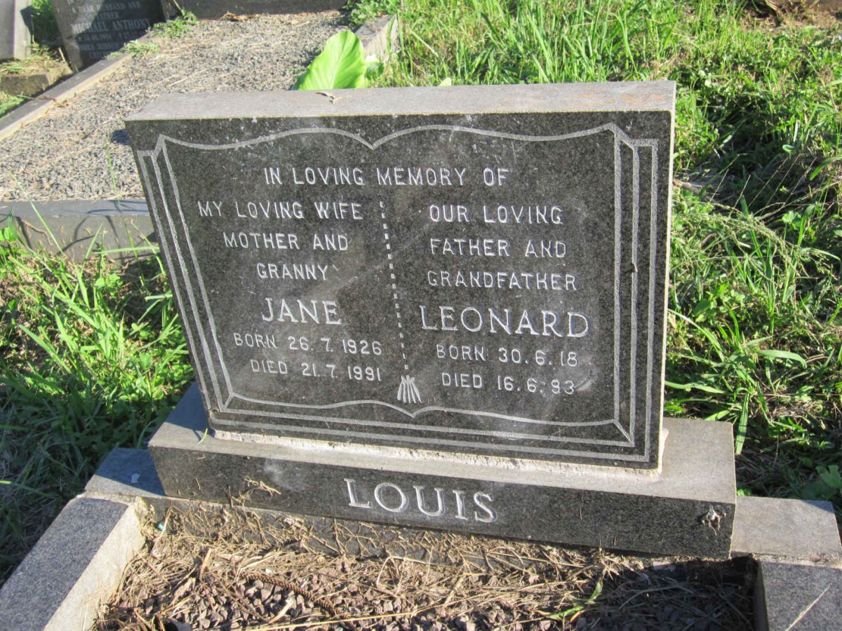 LOUIS Leonard 1918-1993 &amp; Jane 1926-1991