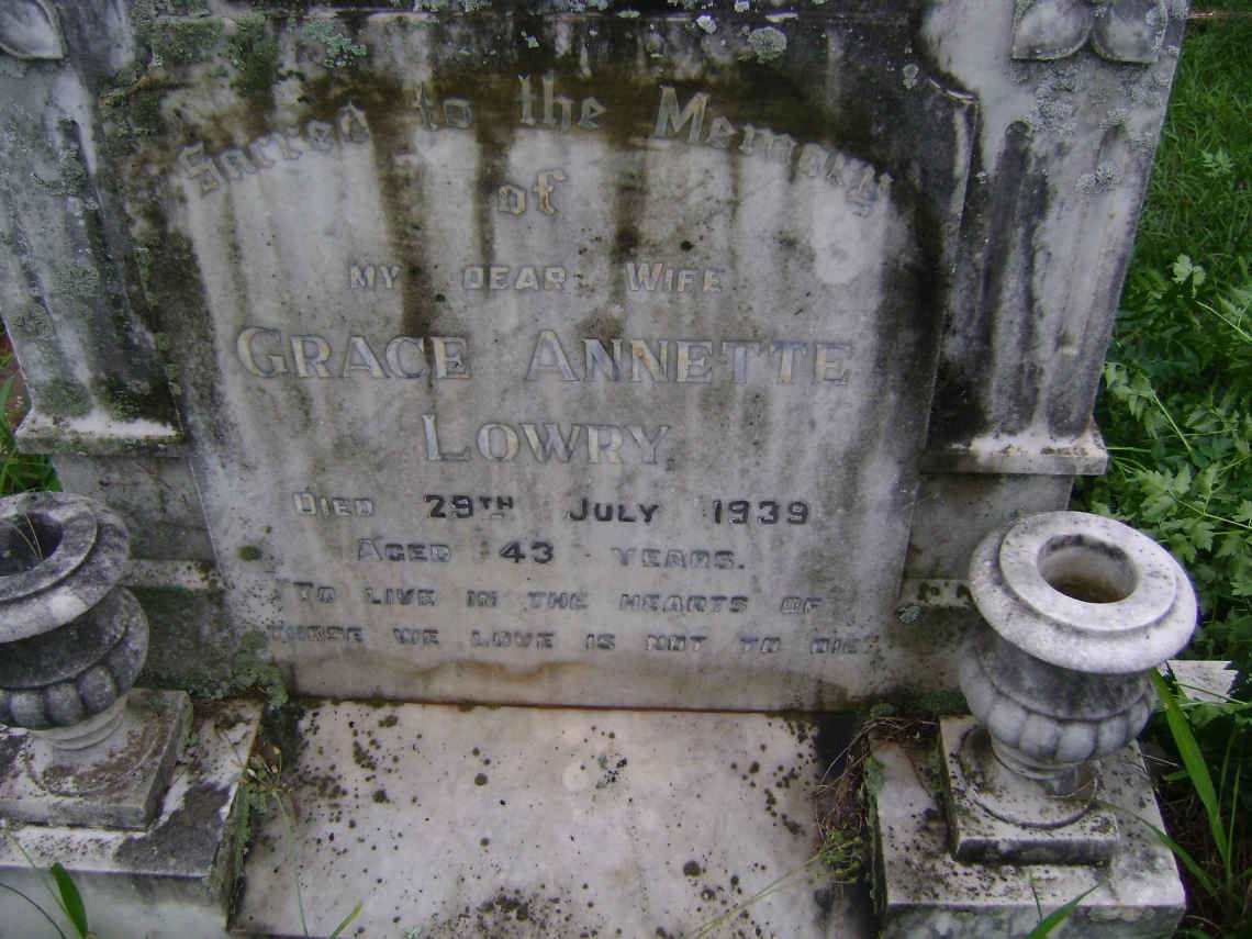 LOWRY Grace Annette -1939