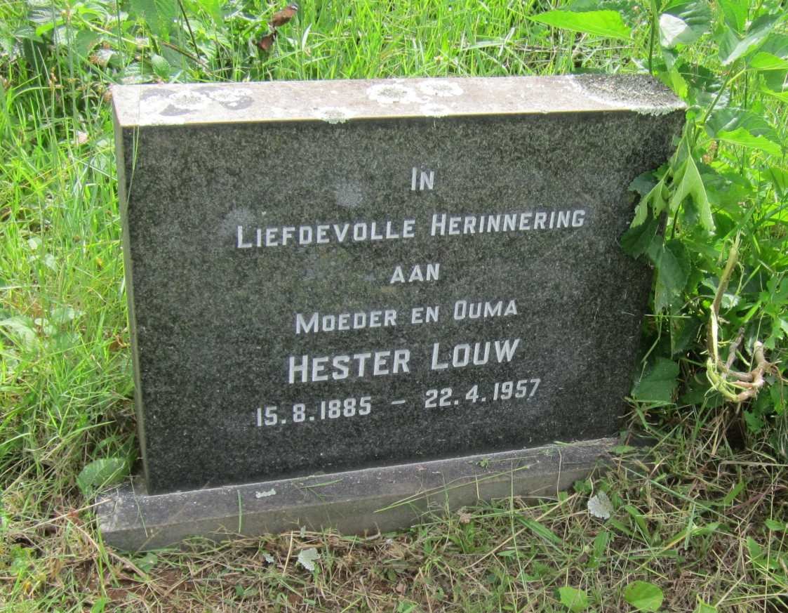 LOUW Hester 1885-1957