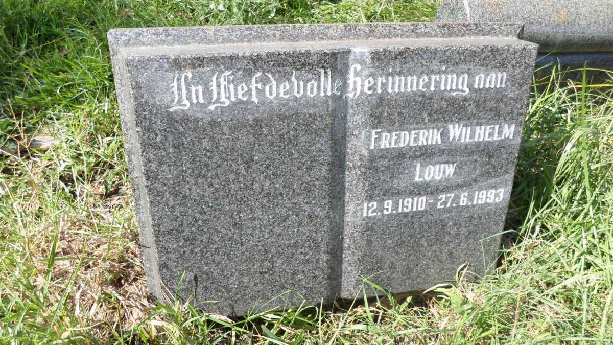 LOUW Frederik Wilhelm 1910-1993