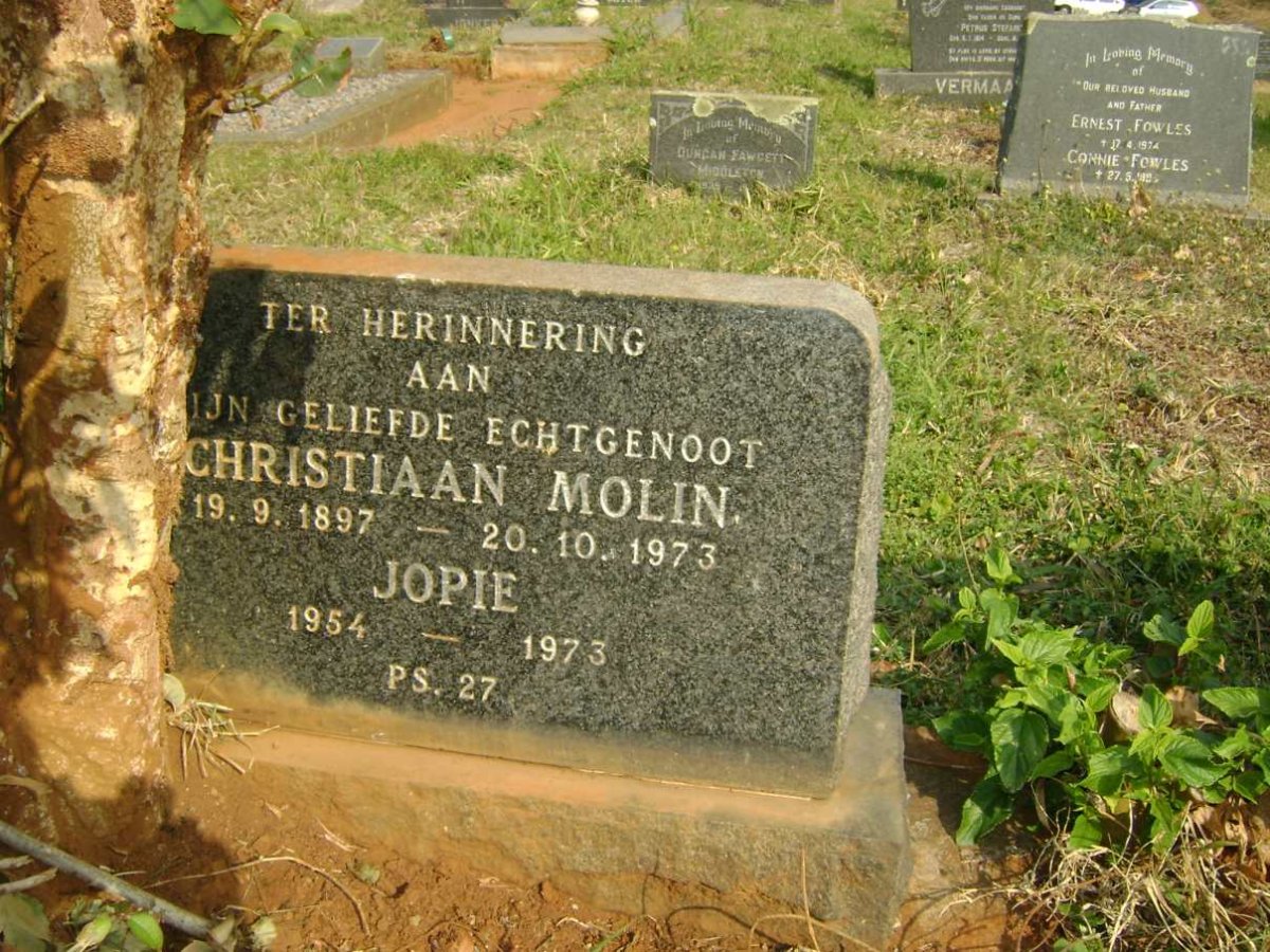 MOLIN Christiaan 1897-1973 :: MOLIN Jopie 1954-1973