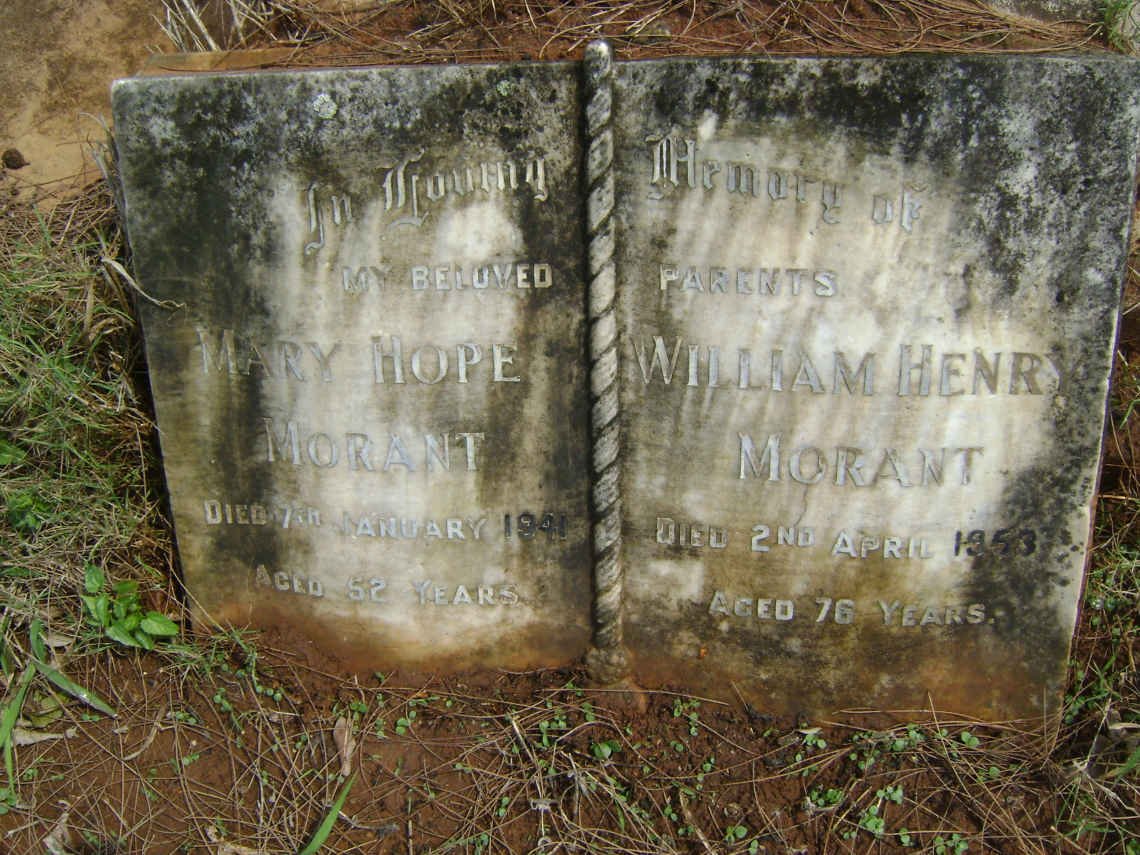 MORANT William Henry -1953 &amp; Mary Hope -1941