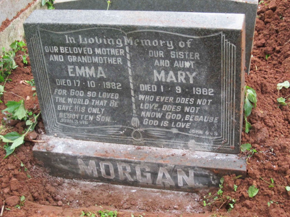 MORGAN Emma -1982 :: MORGAN Mary -1982