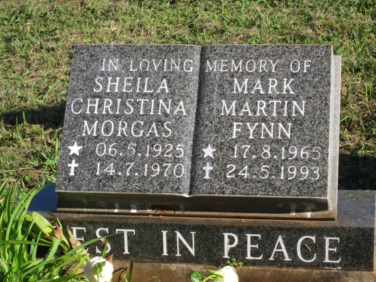MORGAS Sheila Christina 1925-1970 :: FYNN Mark Martin 1965-1993