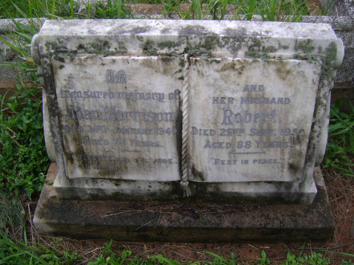 MORRISON Robert -1950 &amp; Joan -1940