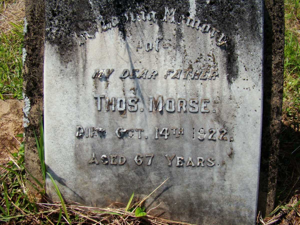 MORSE Thos. -1922