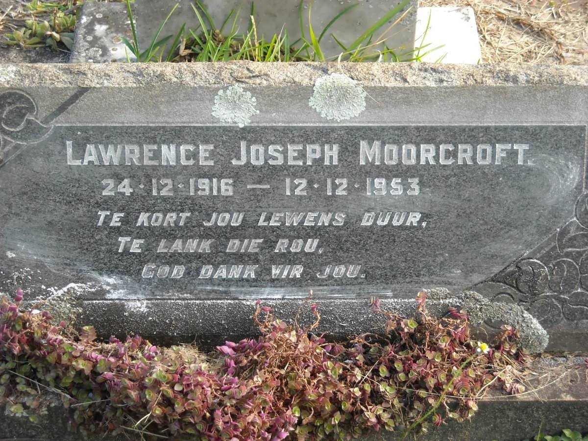 MOORCROFT Lawrence Joseph 1916-1953