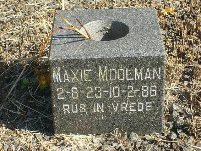 MOOLMAN Maxie 1923-1986