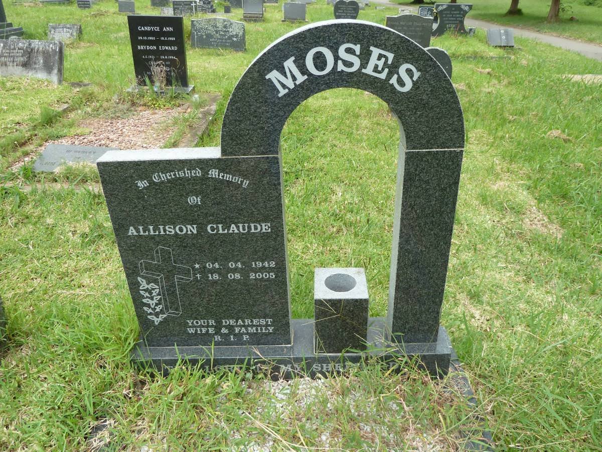 MOSES Allison Claude 1942-2005