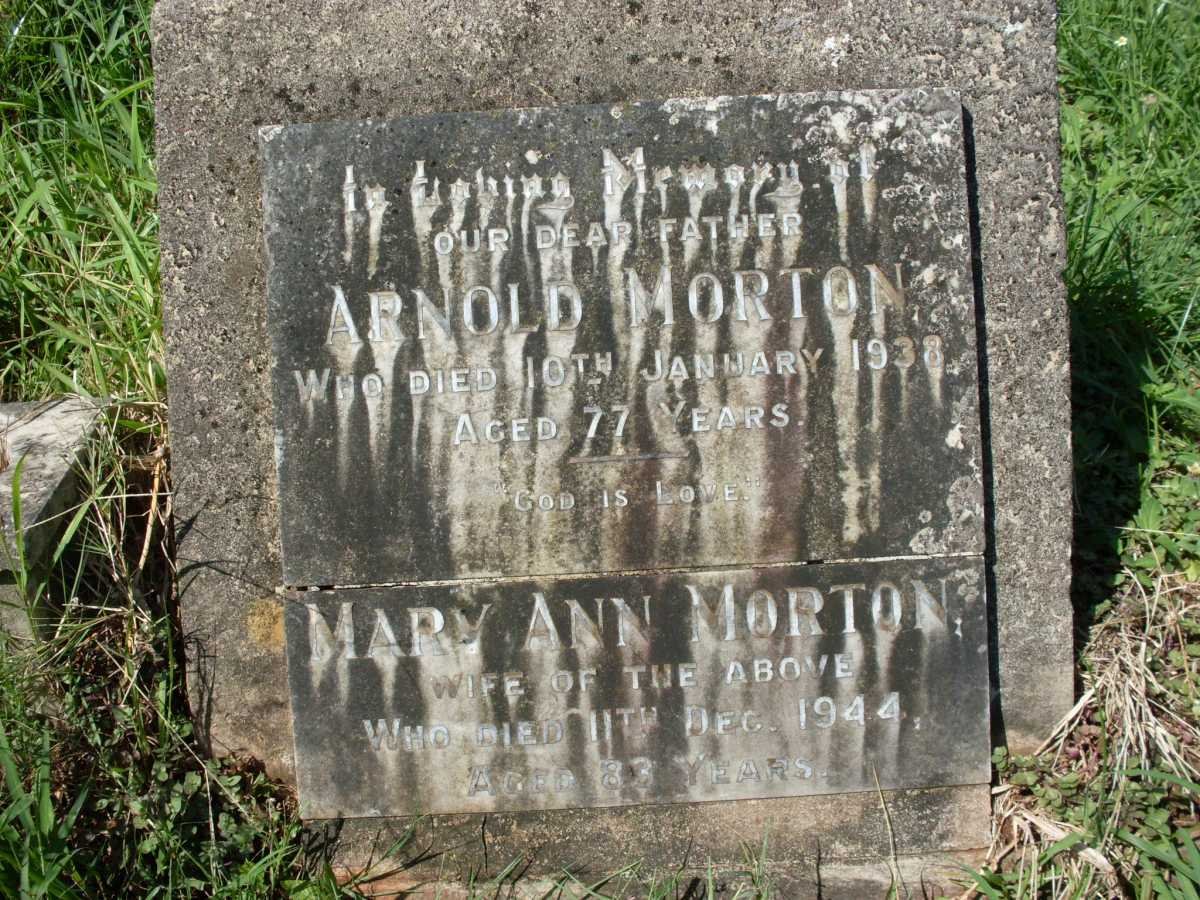 MORTON Arnold -1938 &amp; Mary Ann -1944