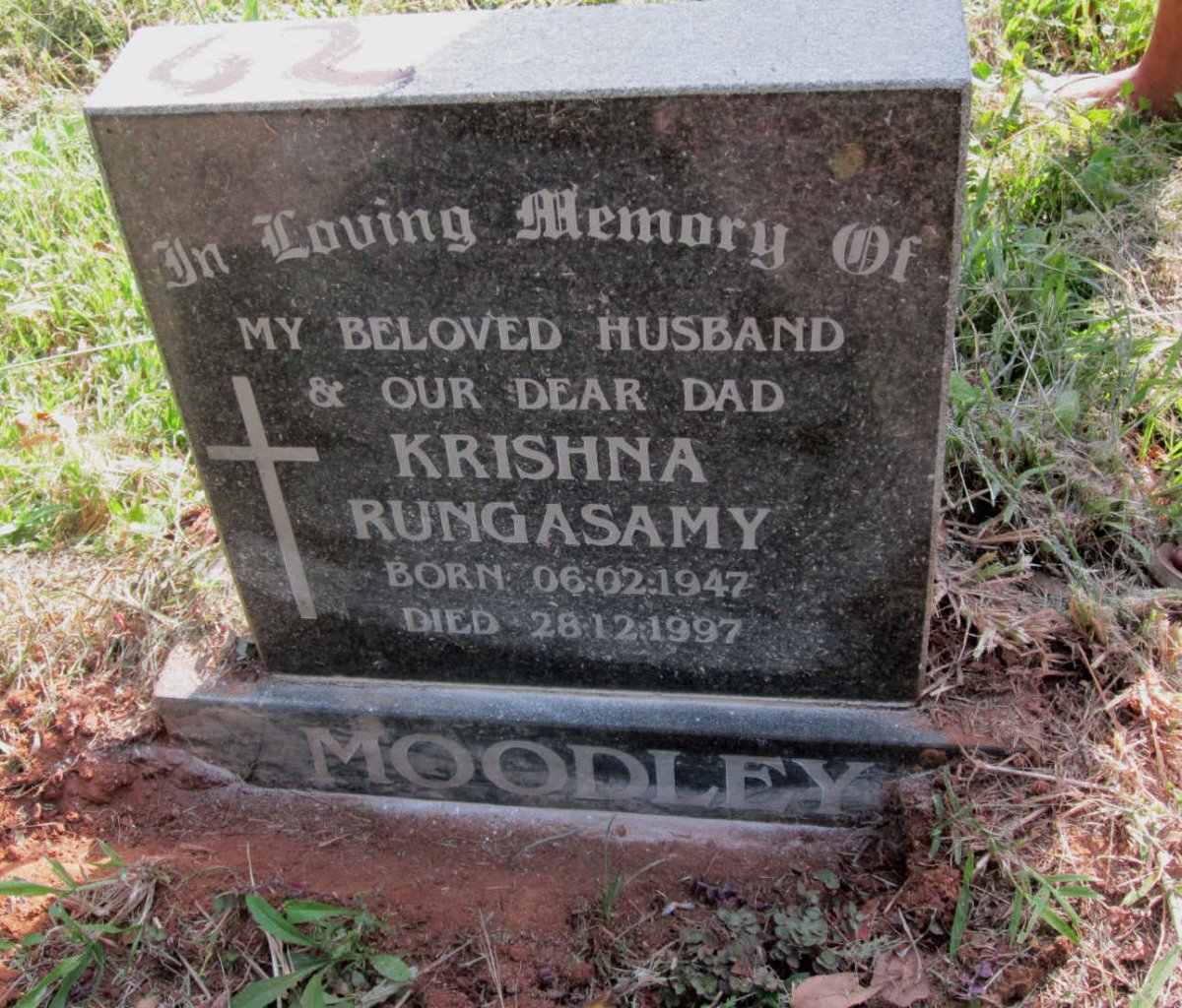 MOODLEY Krishna Rungasamy 1947-1997