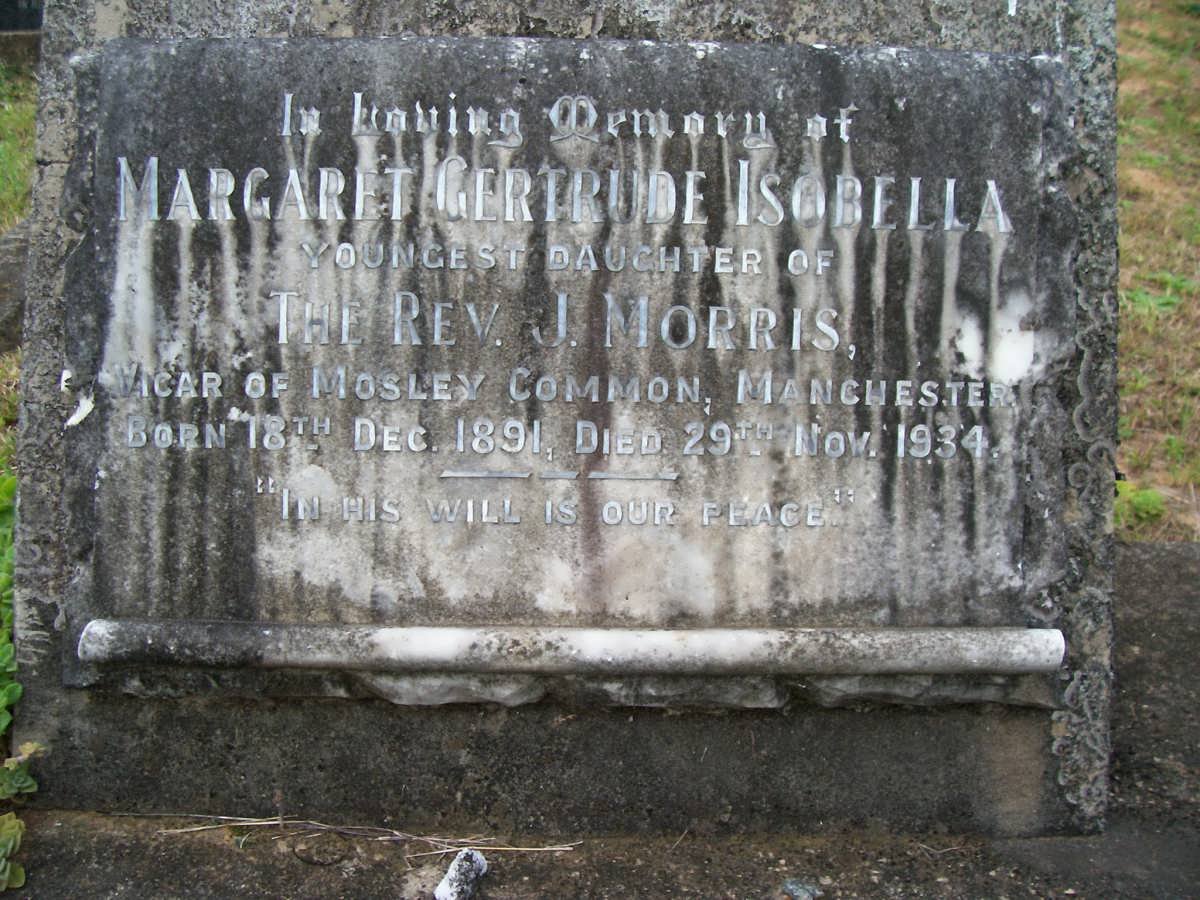 MORRIS Margaret Gertrude Isobella 1891-1934