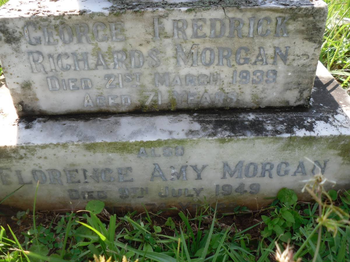 MORGAN George Fredrick Richards -1939 &amp; Florence Amy -1949