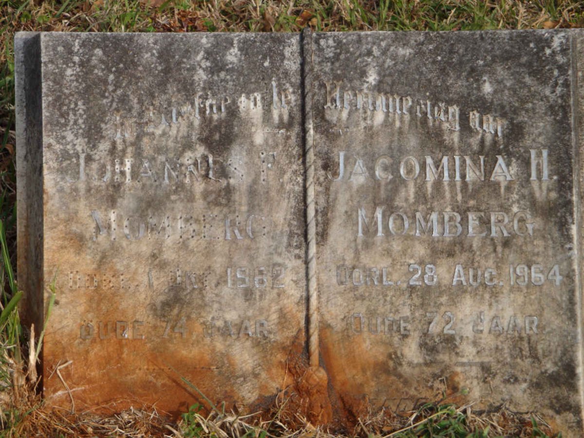 MOMBERG Johannes F. -1962 &amp; Jacomina H. -1964