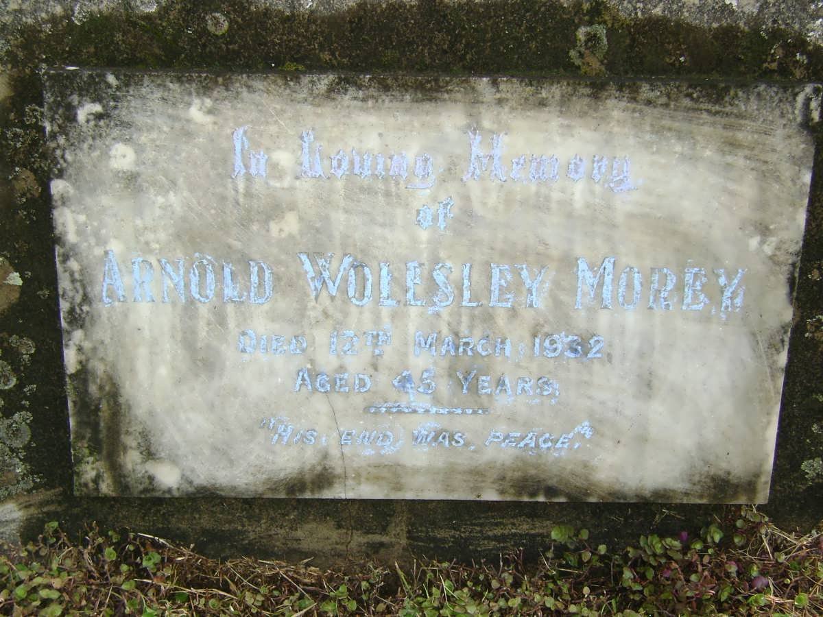 MOREY Arnold Wolesley -1932