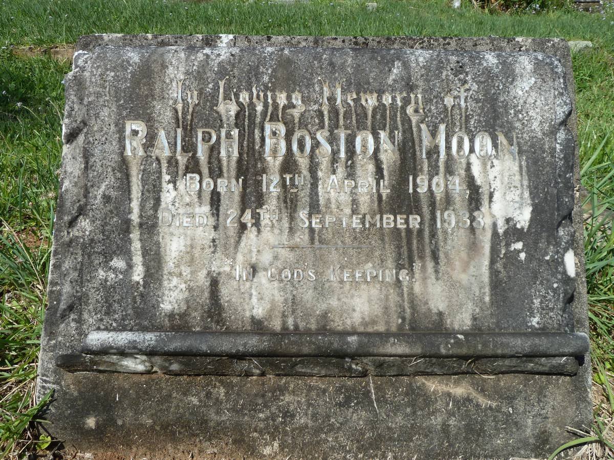 MOON Ralph Boston 1904-1933